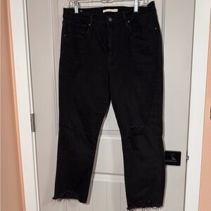 Levi's Black Cropped Women's Jeans